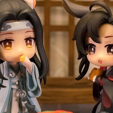 魔道祖师魏无羡蓝忘机宵烛宿月Q版手办