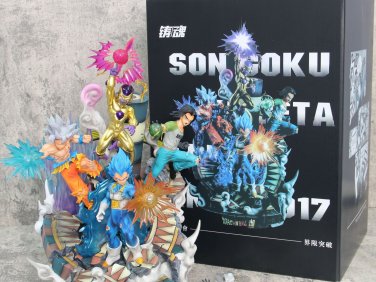 超大号手办七龙珠力量大会孙悟空贝吉塔弗利萨17号模型摆件