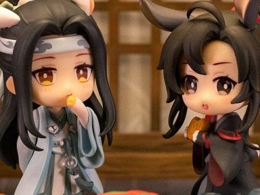 魔道祖师魏无羡蓝忘机宵烛宿月Q版手办